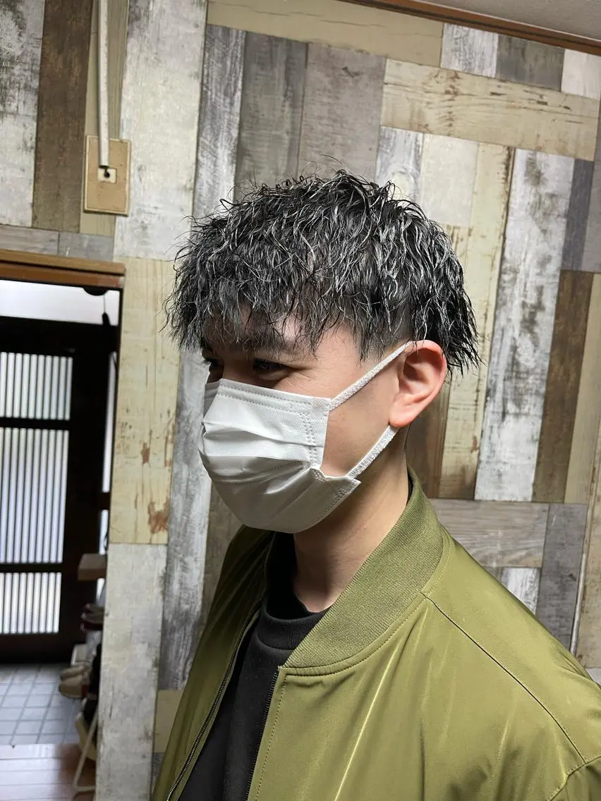 ショート パーマ メンズ カット パーマ メンズ特化型/永井 友貴のヘアスタイル
