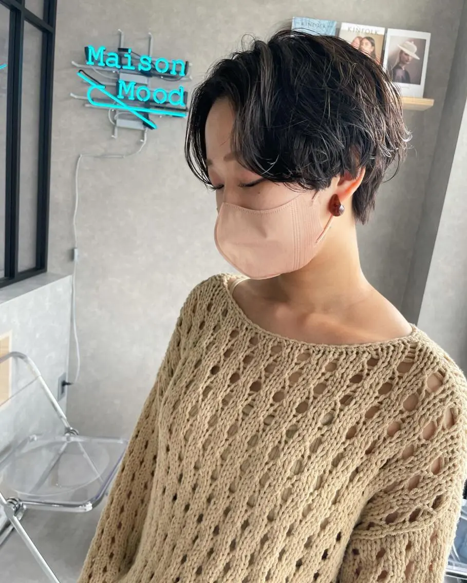 ショート ショートヘア 河原 亮のヘアスタイル