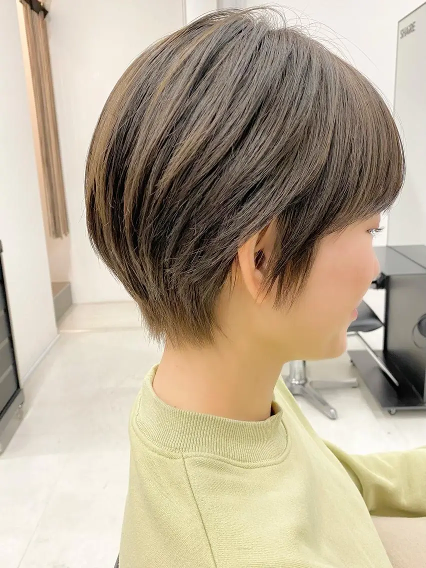 ショート カラー ショートヘア カット 似合わせ専門美容師 なかじまのヘアスタイル