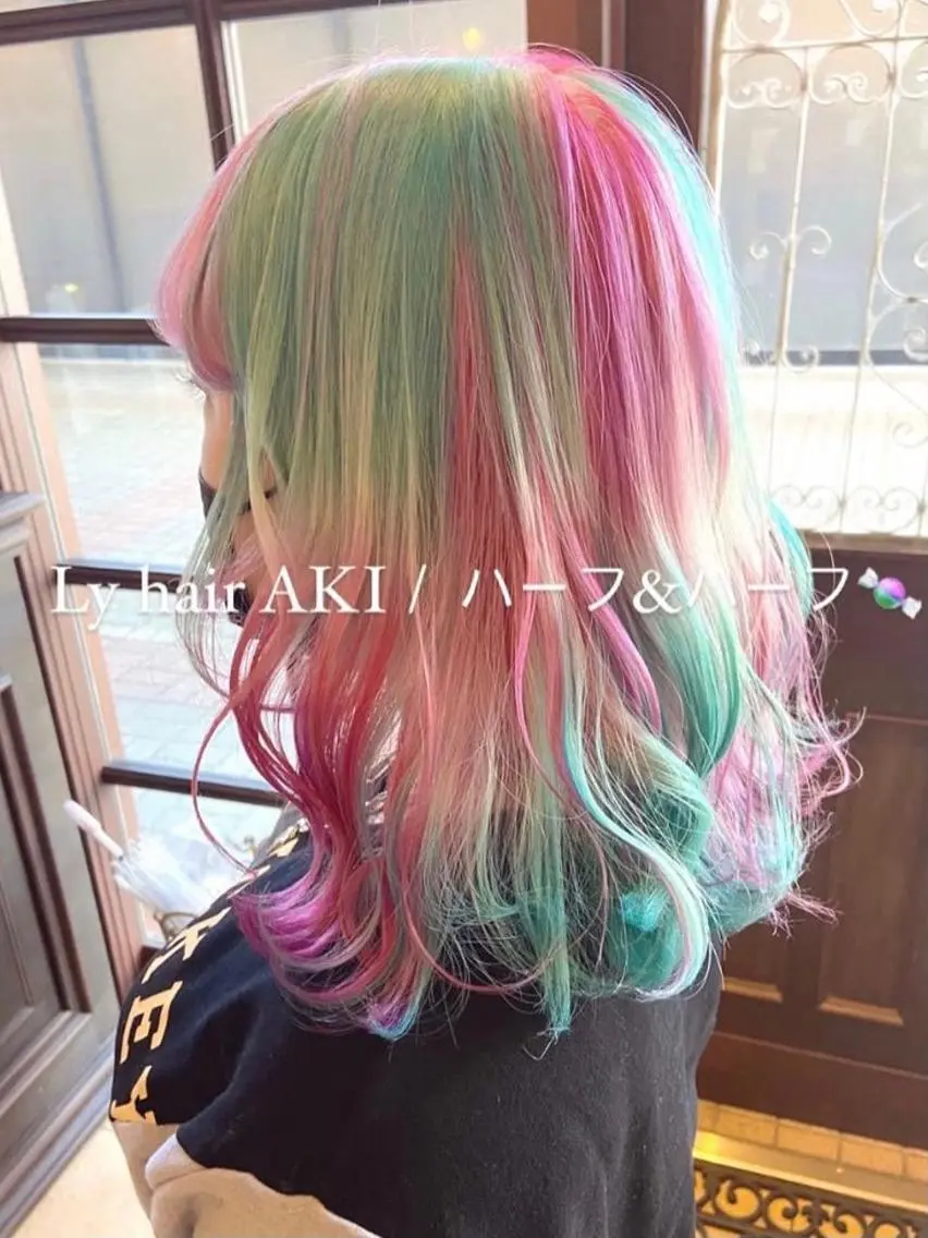 セミロング ヘアカラー トリートメント Lyhair🦊🎀 AKIのヘアスタイル