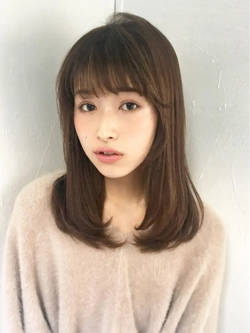 セミロング カラー ヘアアレンジ レイヤー/髪質改善 渡部晃輝のヘアスタイル