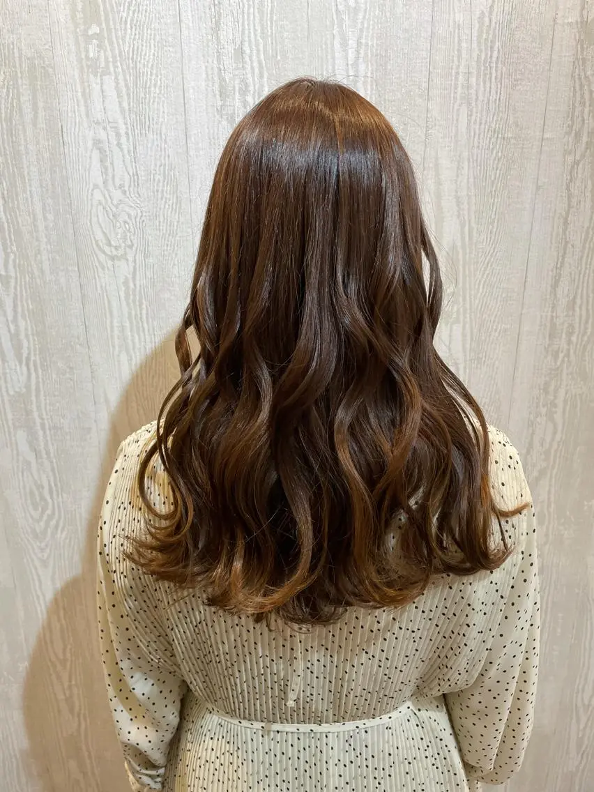 セミロング カラー ベージュカラー TELA HAIR 守谷のヘアスタイル