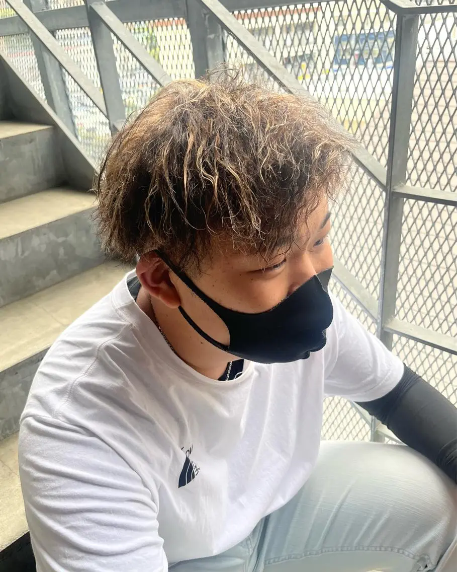 ショート メンズ カット パーマ トリートメント 鹿児島 TSUBASAのヘアスタイル