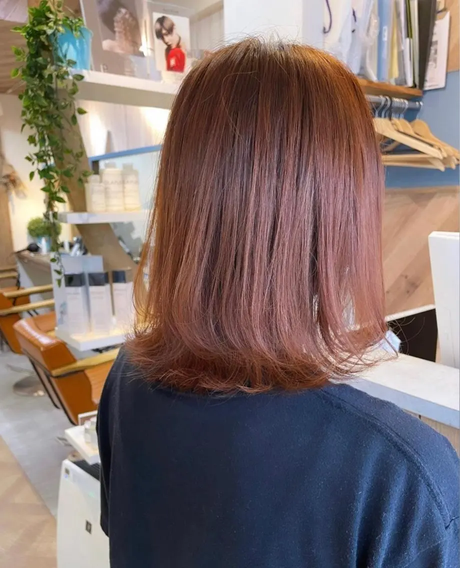 ミディアム カラー カット ヘアカラー カワシマ セイカのヘアスタイル