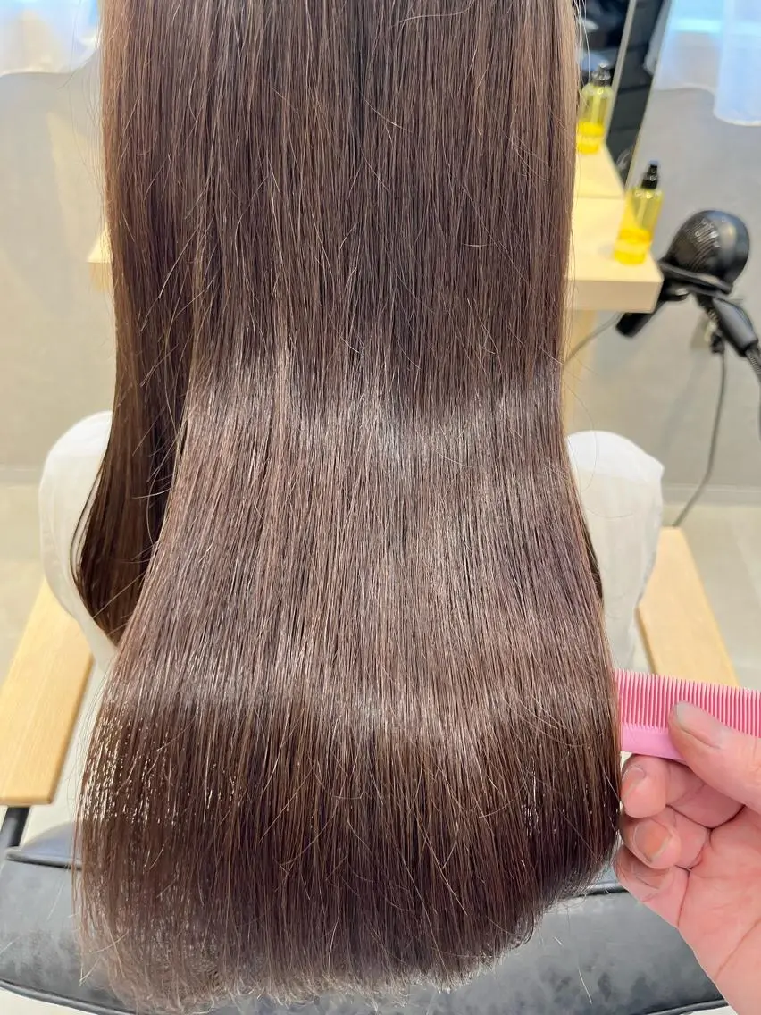 ロング カラー トリートメント カット ヘアカラー トリートメント 天野 涼のヘアスタイル