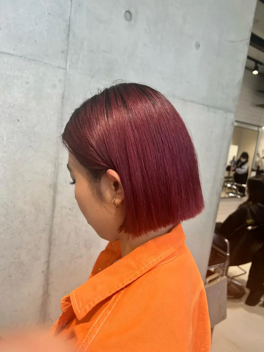 ミディアム カラー カット ヘアカラー トリートメント 赤みゼロ/透明感 カラー🌿KANTAのヘアスタイル