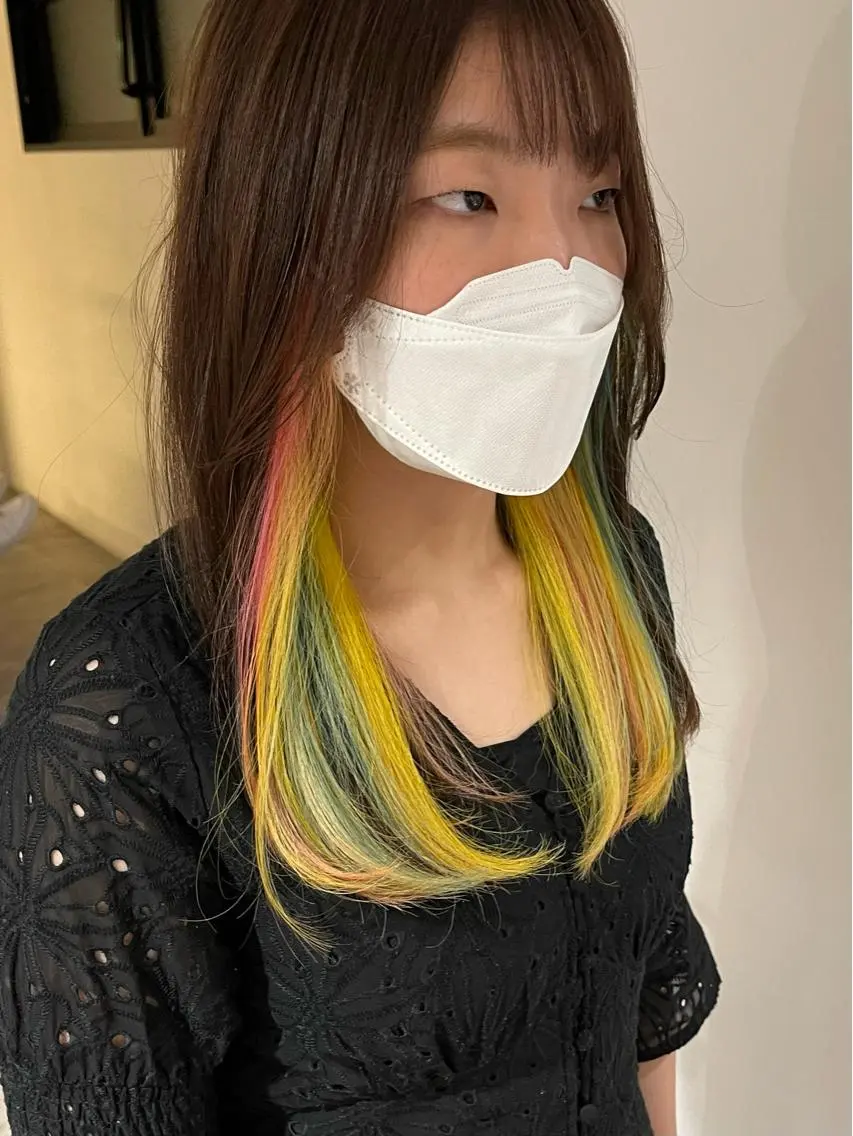 セミロング 外国人風カラー ハイライト レイヤーカット 似合わせカット ウルフカット メンズケアブリーチ 特化🔥村田のヘアスタイル