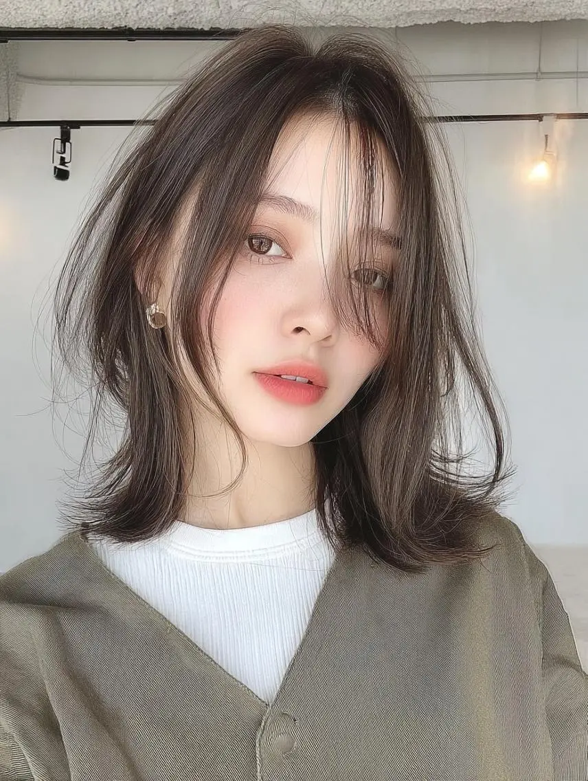 ミディアム カラー ✨エクステ✨本数・ 色合わせ相談可／山口のヘアスタイル