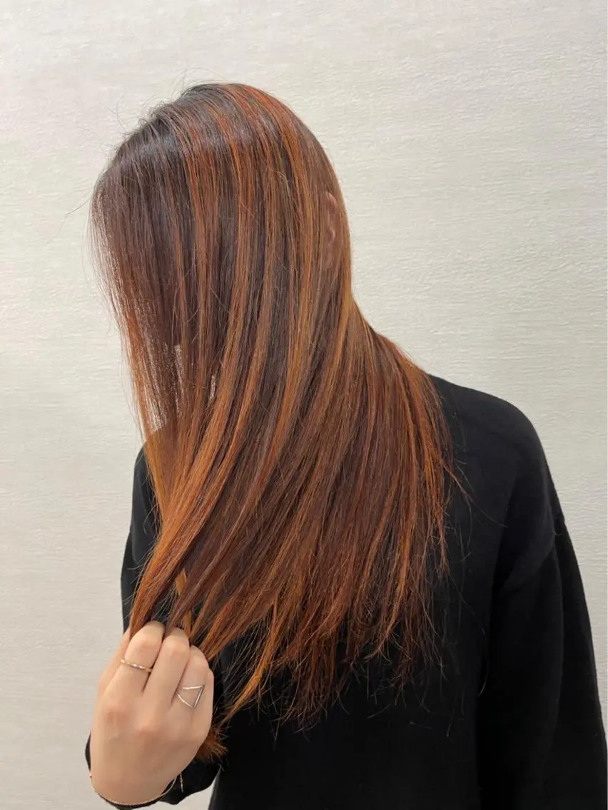 ロング カラー チバ ヒロトのヘアスタイル