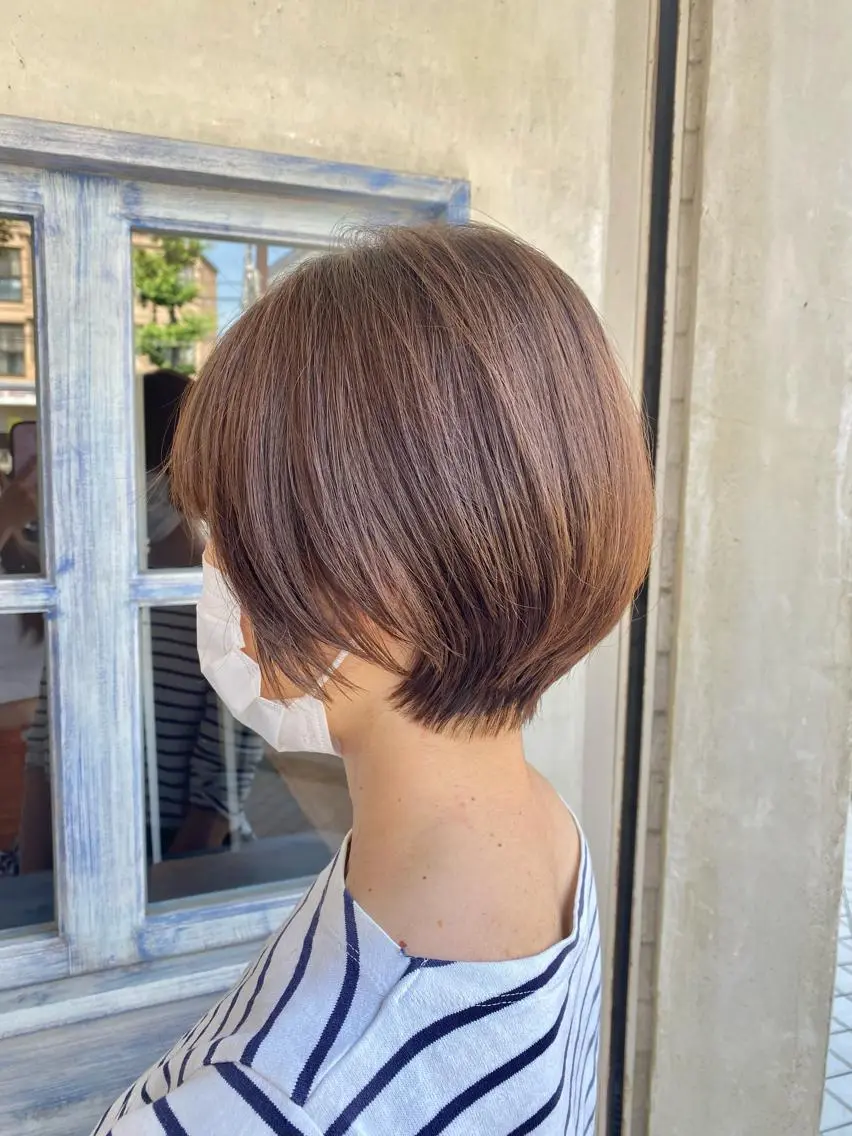 ショート くびれヘア ショートヘア Kasuga Sayuriのヘアスタイル