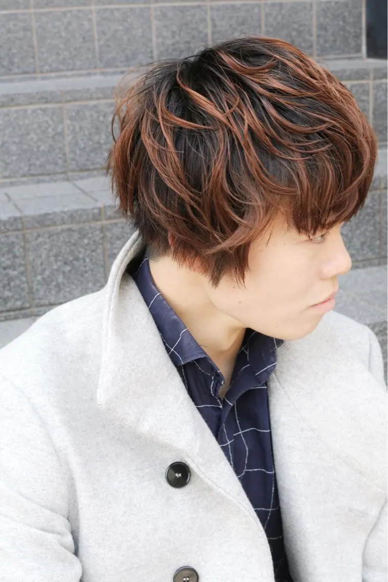 メンズ マッシュ 藤野 陵平のヘアスタイル