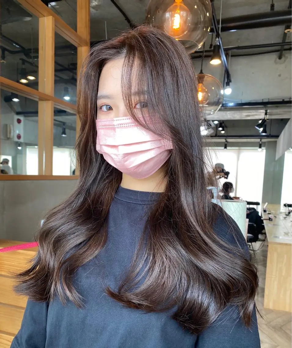 ロング カラー PINQ ピンクのヘアスタイル