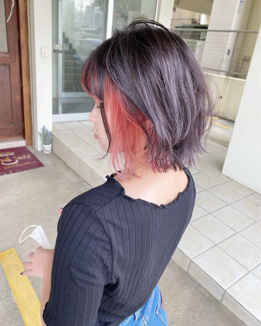 ミディアム カラー カット ヘアカラー grand juteのヘアスタイル