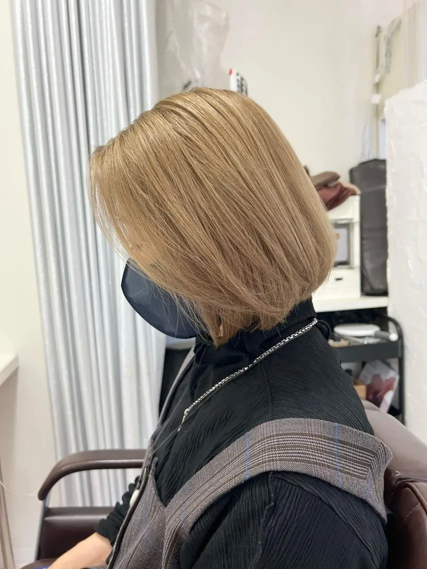 ミディアム カラー ヘアカラー ★ 里奈★のヘアスタイル
