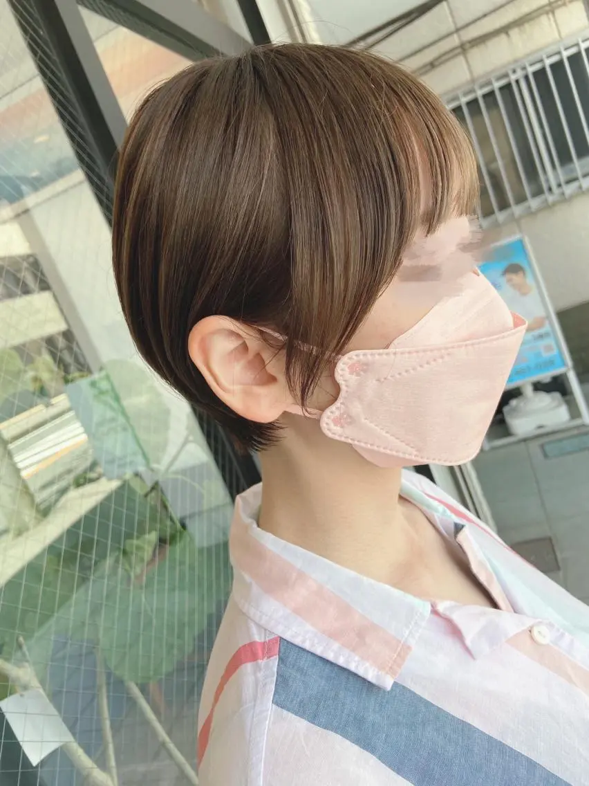 ショート 丸みショート ショートヘア 柏韓国ヘア 白石芽衣のヘアスタイル