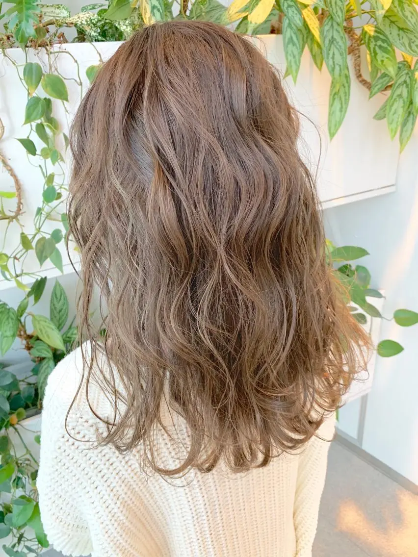 ミディアム カラー ベージュカラー ヘアカラー トリートメント 東北No.1完全個室 💐梶谷社長のヘアスタイル