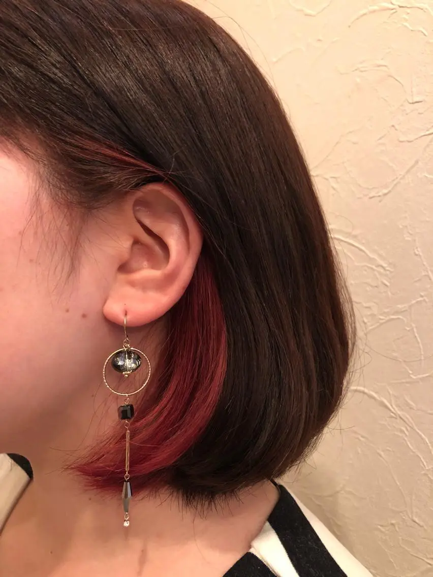 ショート カラー ヘアアレンジ IVY villa Suzu.のヘアスタイル