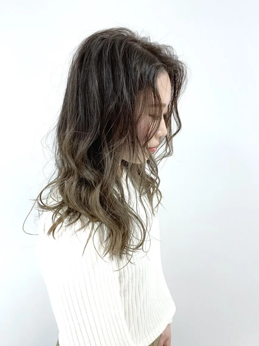 セミロング カラー カット ヘアカラー トリートメント 🍀ナガヤマ ヒデアキ🍀のヘアスタイル