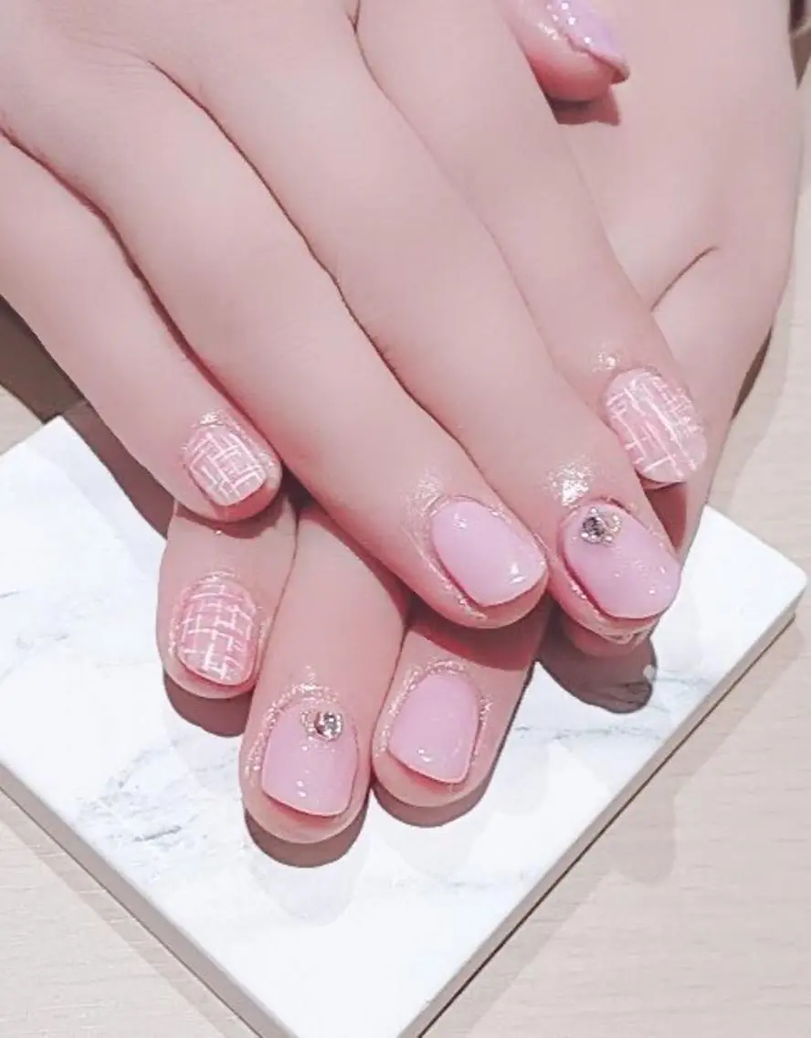 ネイル ツイードネイル Nyanco Nailのネイルデザイン