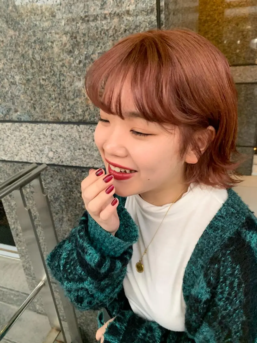 ショート カラー ベージュカラー ブリーチ ピンクカラー ピンクベージュ 韓国ヘア&耳ツボ💎 池袋/himeriのその他イメージ