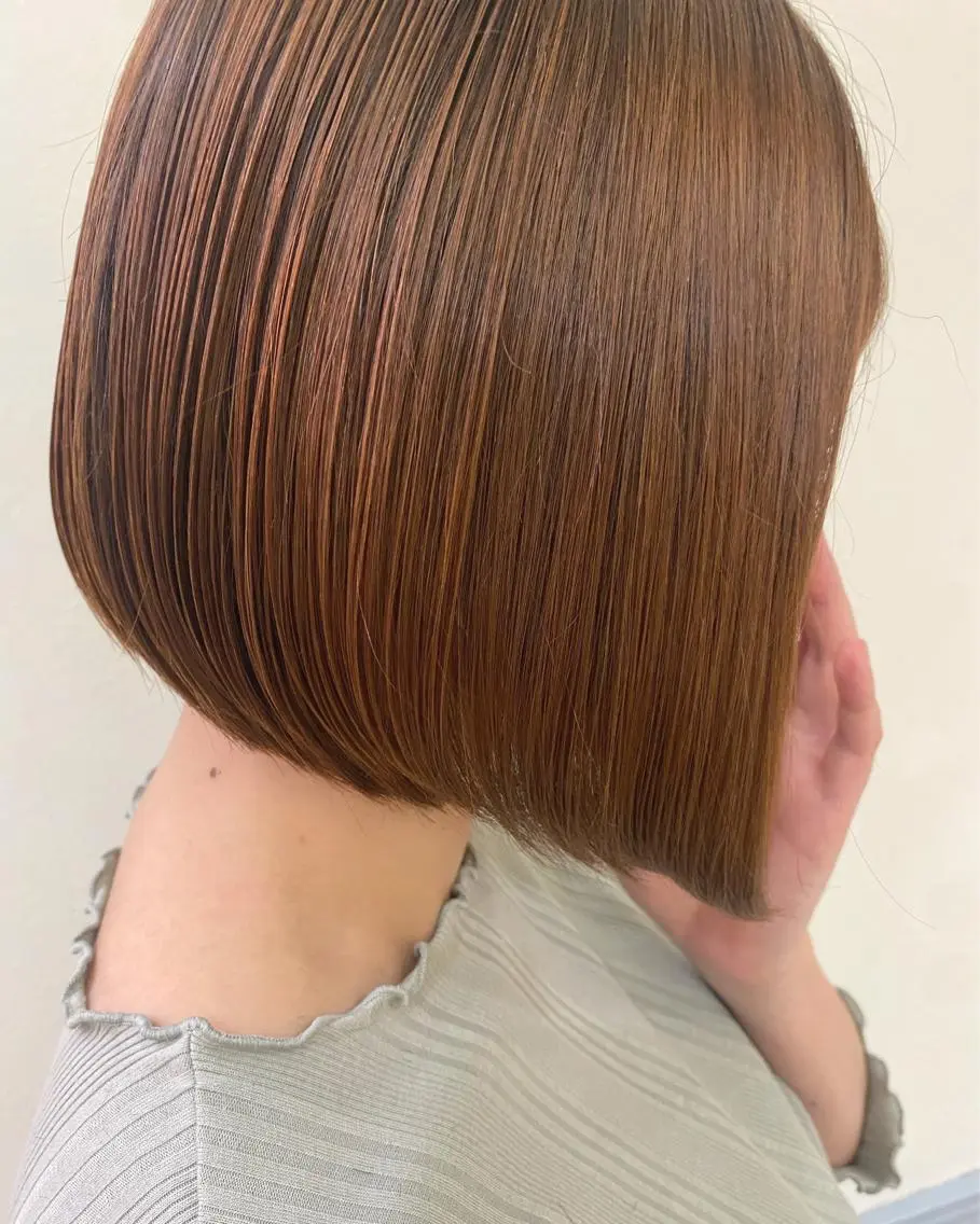ショート ボブ カット ヘアカラー トリートメント GINZARay2 風本朱里🐥のヘアスタイル