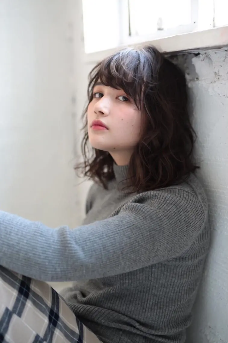ミディアム カラー パーマ ヘアアレンジ メンズパーマの巨匠 鈴木純のヘアスタイル
