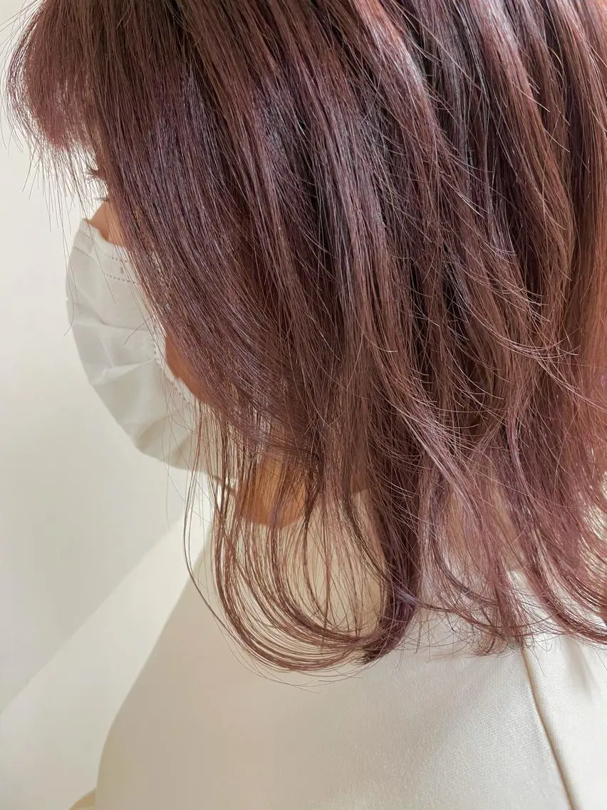 ミディアム カラー ヘアアレンジ カット ヘアカラー トリートメント 【Sweep】おじま のぞみのヘアスタイル