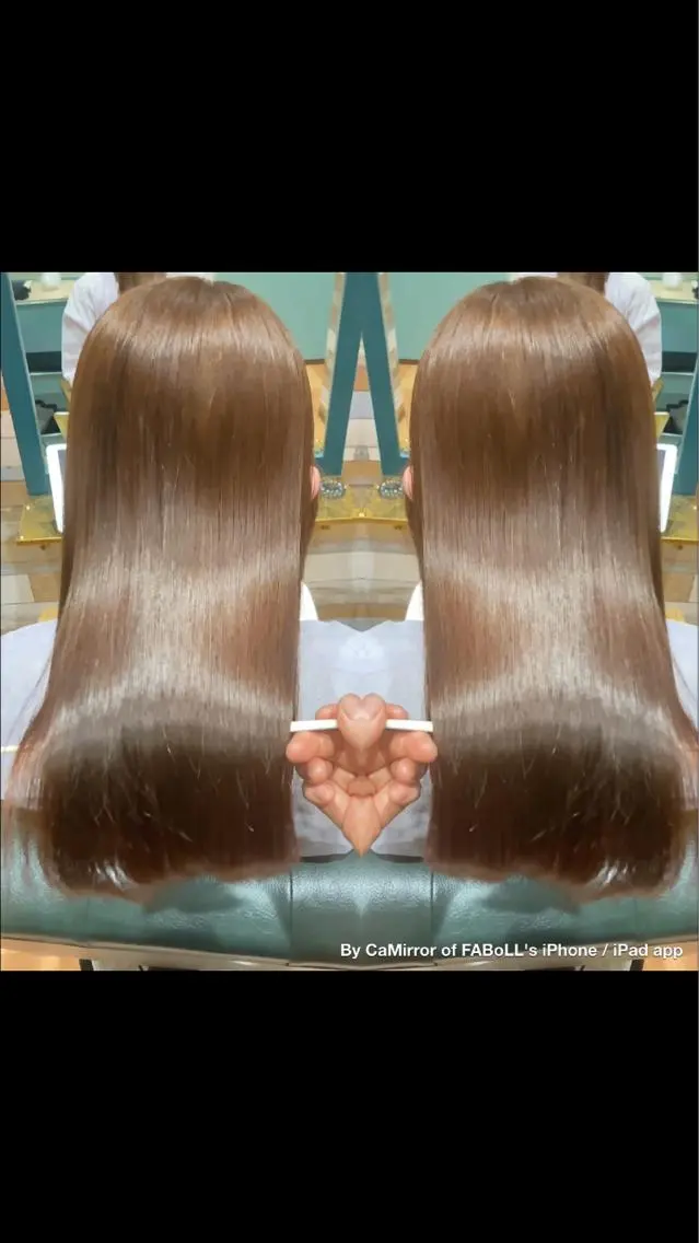 ロング 髪質改善 縮毛矯正 トリートメント レイヤーカット/メン ズカット✂︎松澤日菜のヘアスタイル