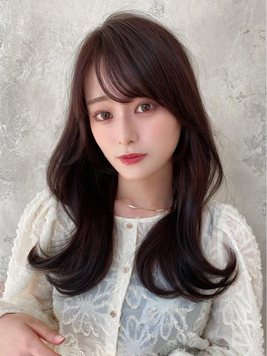 セミロング くびれヘア 髪質改善 縮毛矯正 🧡くびれヘア/前髪 顔周り🧡久原結衣のヘアスタイル