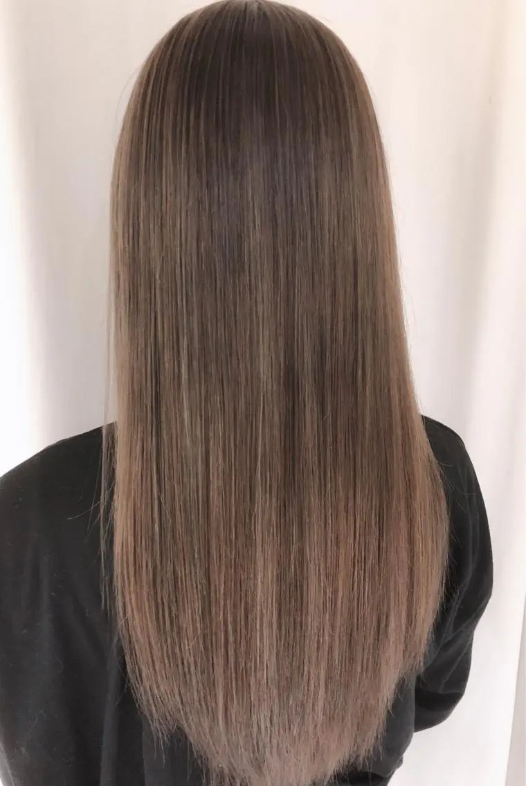 ロング カラー パーマ ヘアアレンジ アッシュ バレイヤージュ ブリーチ ケアブリーチ 透明感カラー カット 縮毛矯正 トリートメント バレイヤージュ 藤沢 髪質改善 竹内ケンゴのヘアスタイル