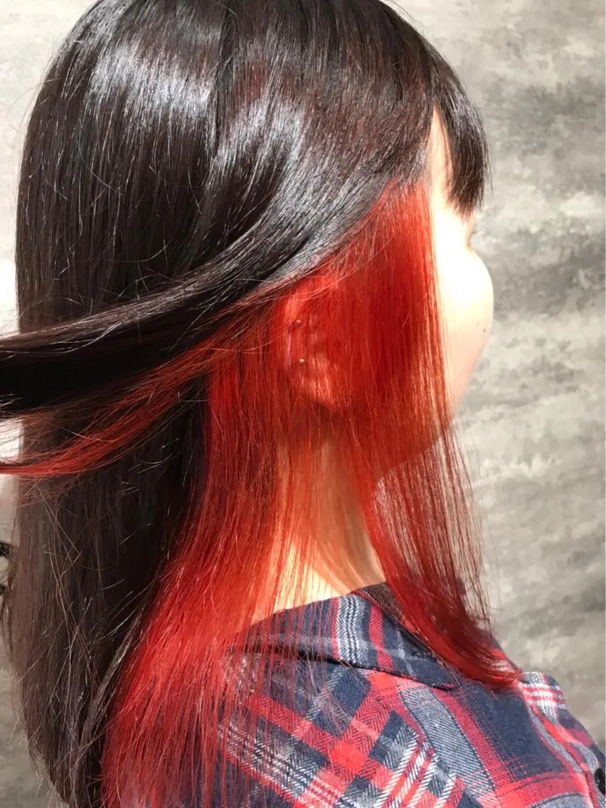 ミディアム カラー レッドカラー 🫟Blanco🫟 Color&Careのヘアスタイル
