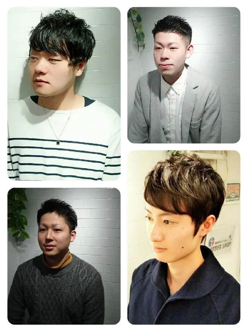 ショート パーマ カラー メンズ ツーブロック ショートヘア 宮本 将也のヘアスタイル