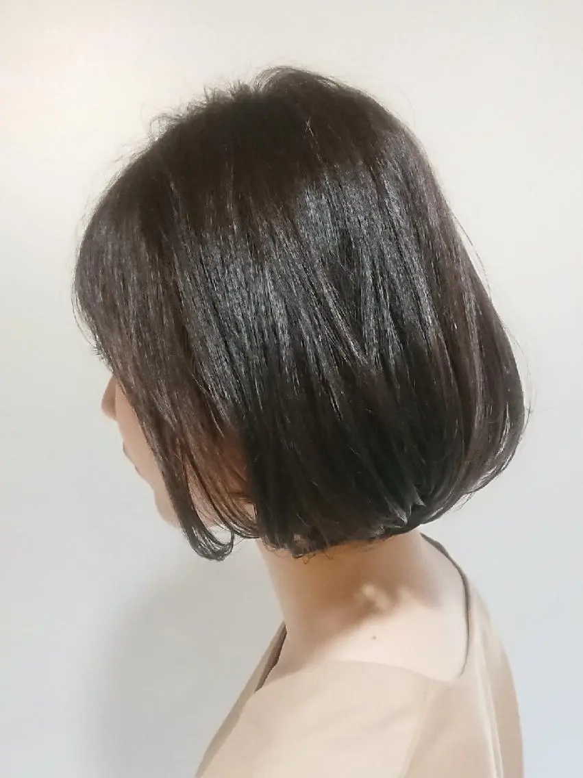 ショート ボブ ✨ブリーチなし透明感 カラー✨ゆりかのヘアスタイル