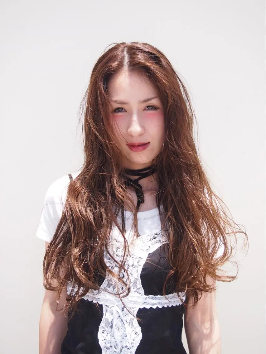 ロング カラーモデル募集中 美容室ハピスのヘアスタイル
