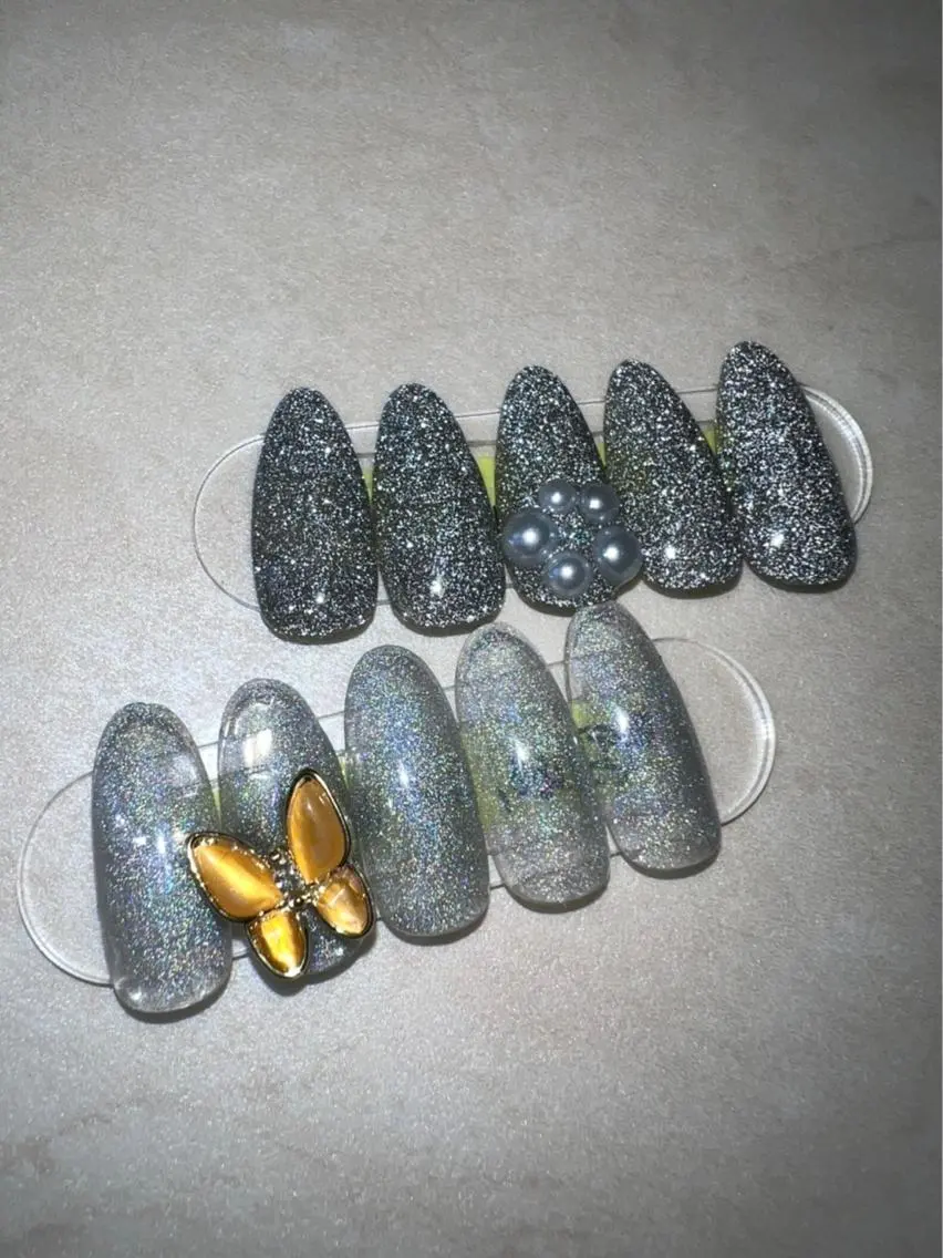 ネイル フラッシュネイル グラデーション ラメ(グリッター) ラメグラデーション ワンカラーネイル Nail salon SEICAのネイルデザイン
