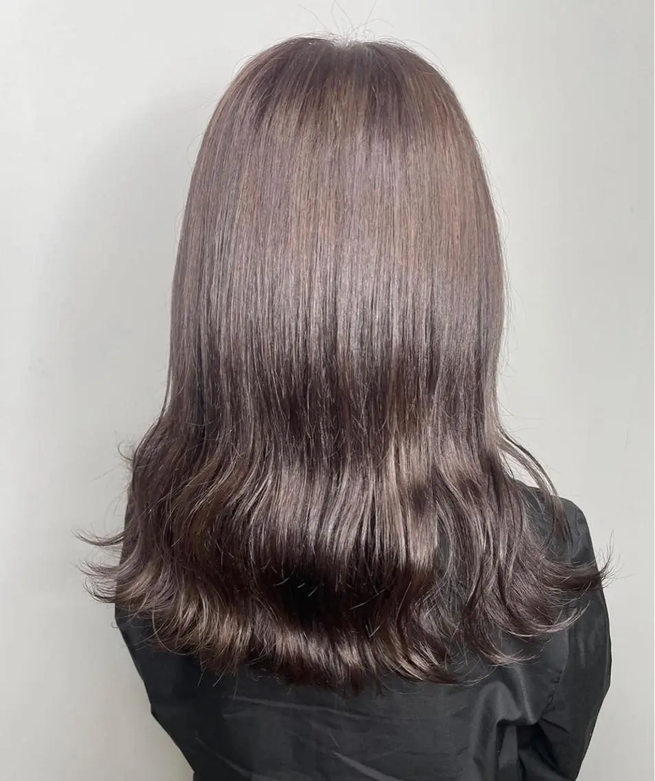 ミディアム カット ヘアカラー ナチュラルカラー 児玉優香のヘアスタイル