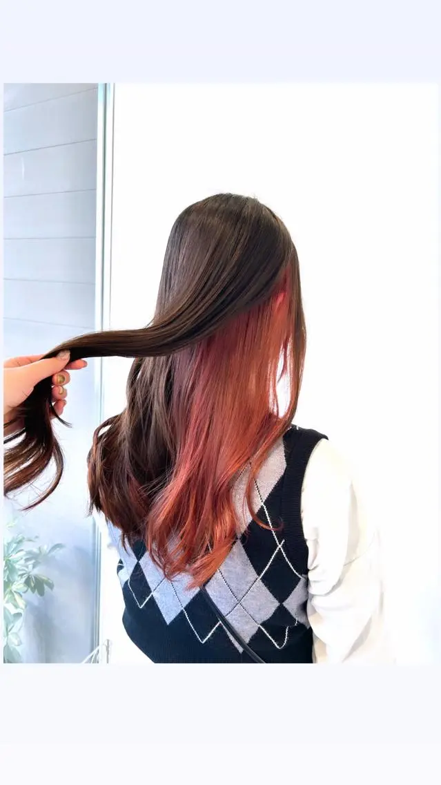 ロング カラー ヘアカラー 🎀暖色/オリーブ カラー🎀seinaのヘアスタイル