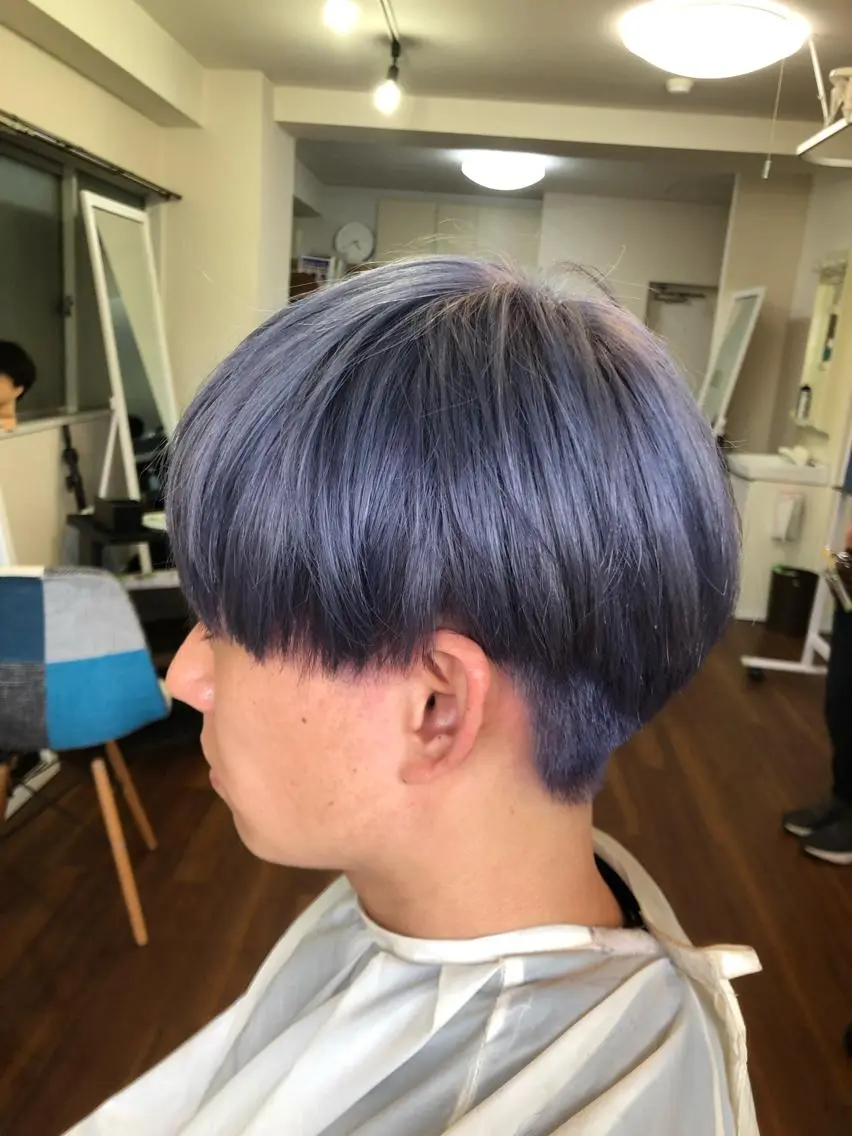 ショート メンズ メンズブリーチ 荻島 尭のヘアスタイル