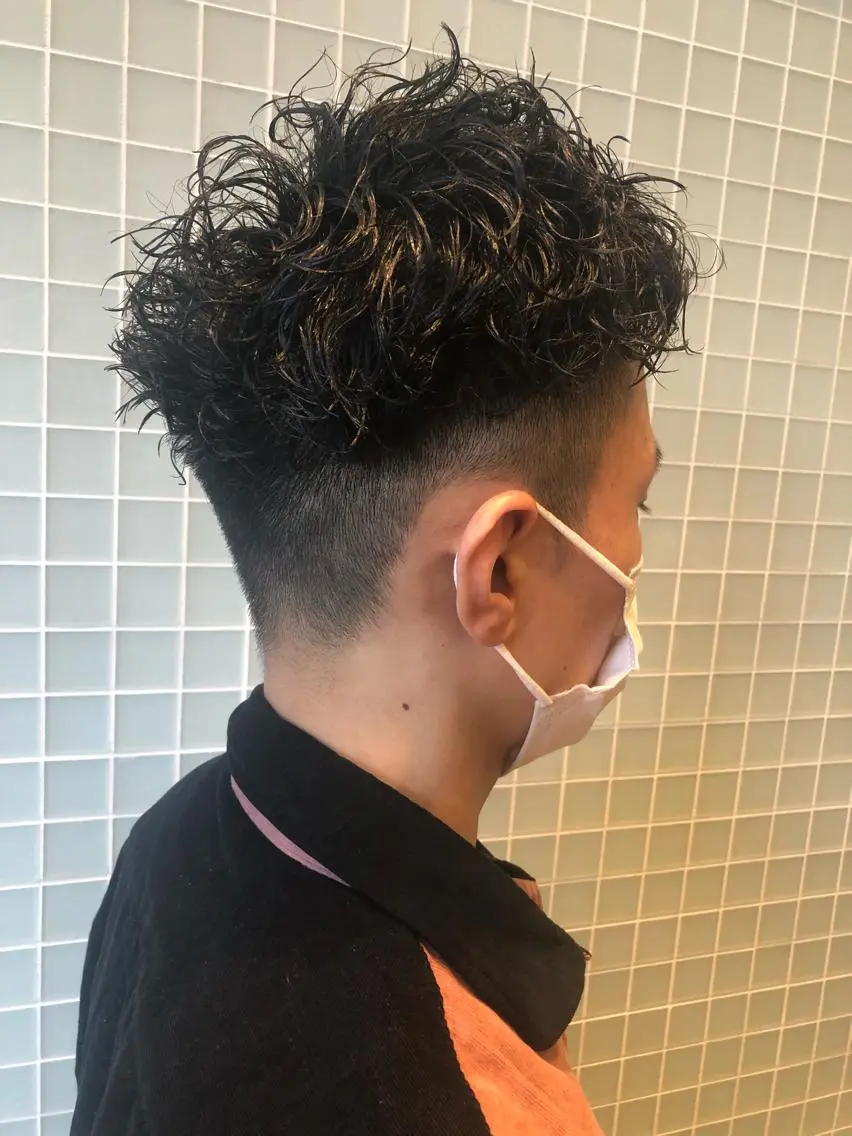 メンズ メンズパーマ 佐伯 凌太郎のヘアスタイル