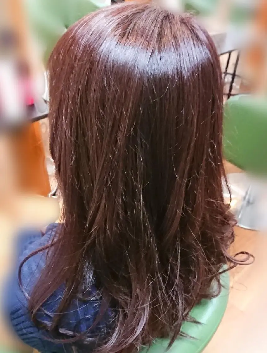 セミロング アッシュ カット ヘアカラー トリートメント 渡辺 康行のヘアスタイル