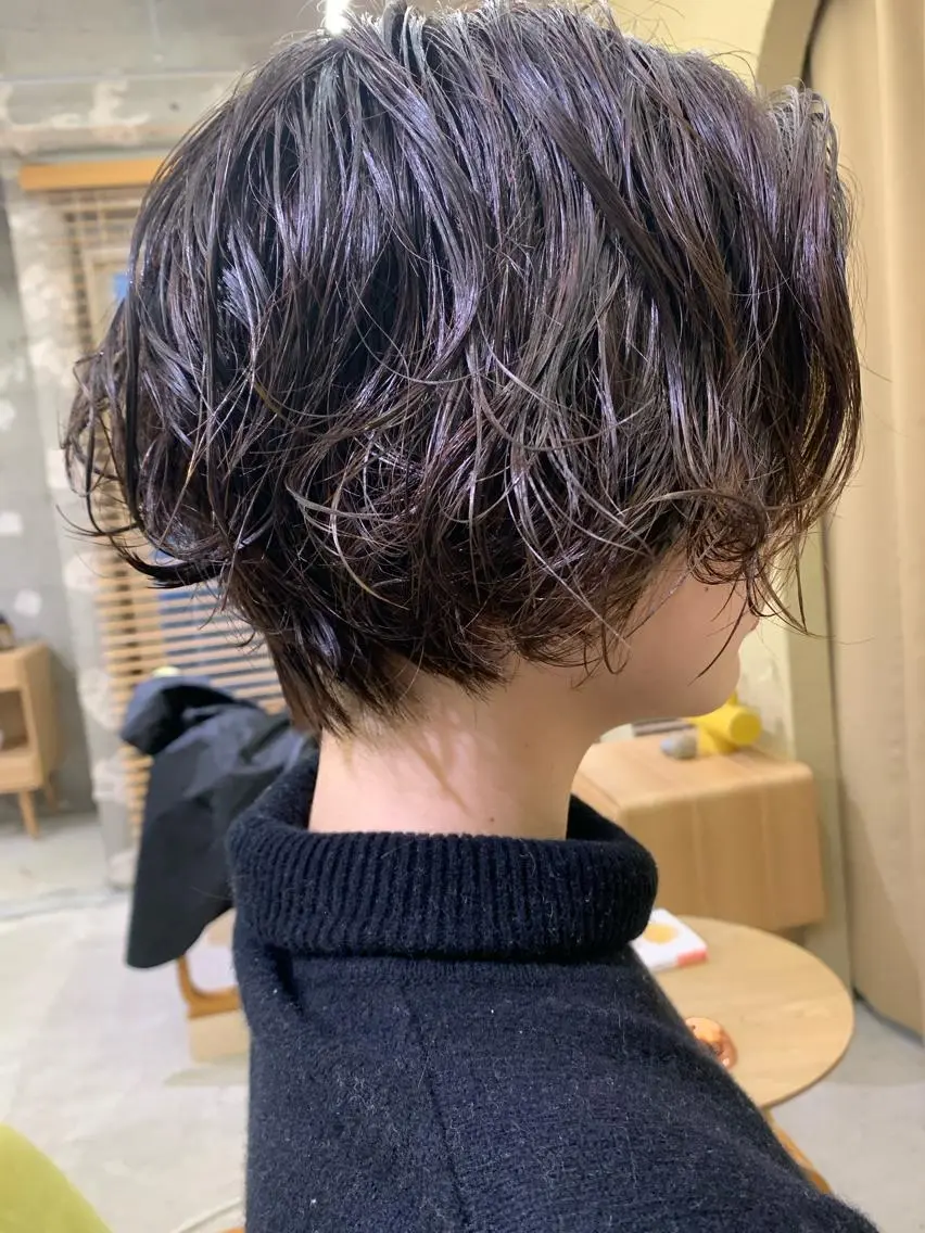 ショート カラー パーマ tension 【テンション】のヘアスタイル