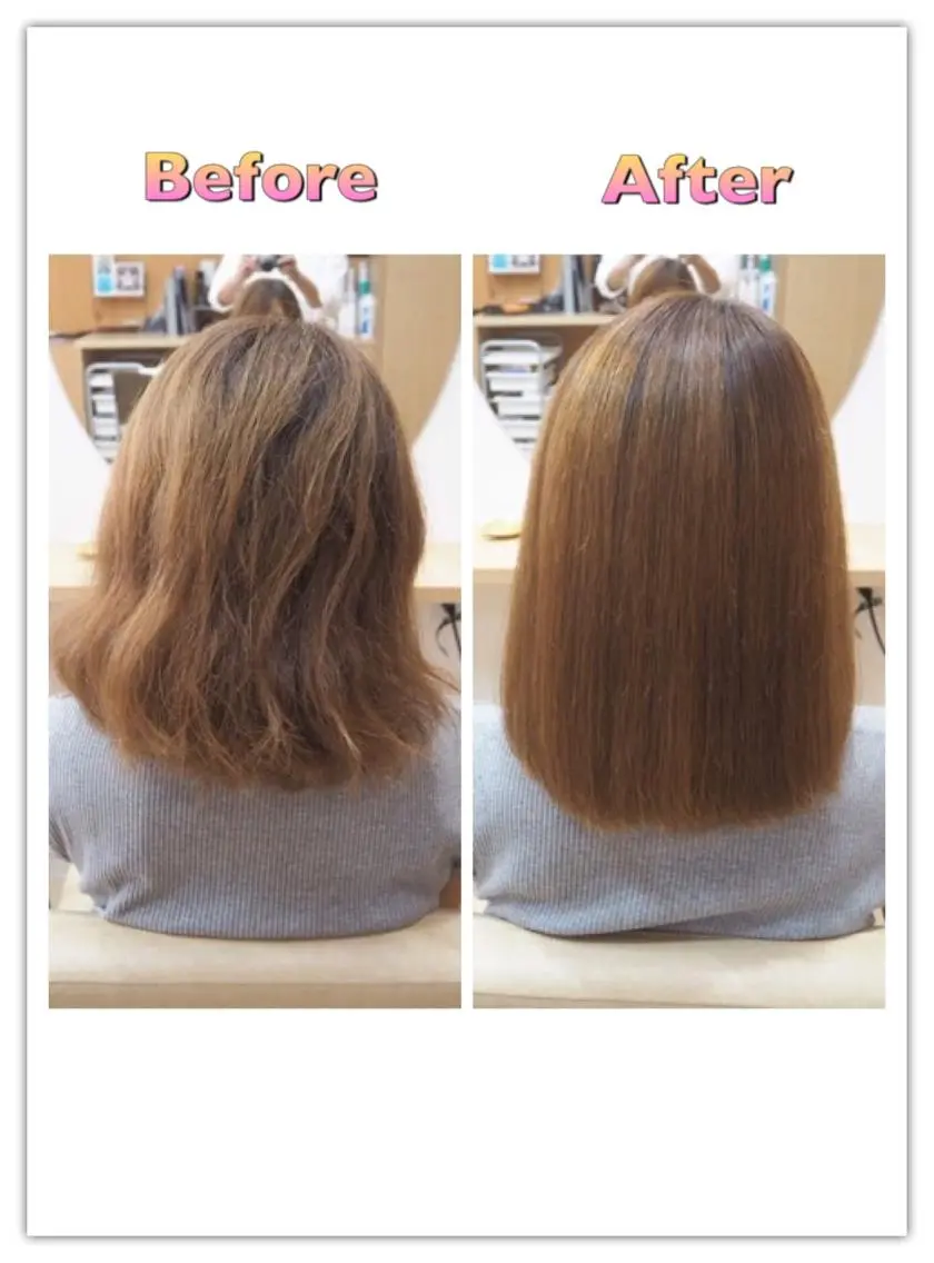 セミロング 縮毛矯正 中江 規久のヘアスタイル