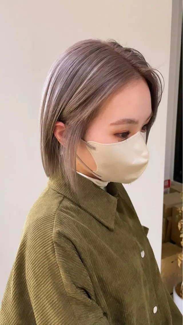ショート ヘアカラー 心斎橋/海外レイヤー 募集中三好玲奈のヘアスタイル