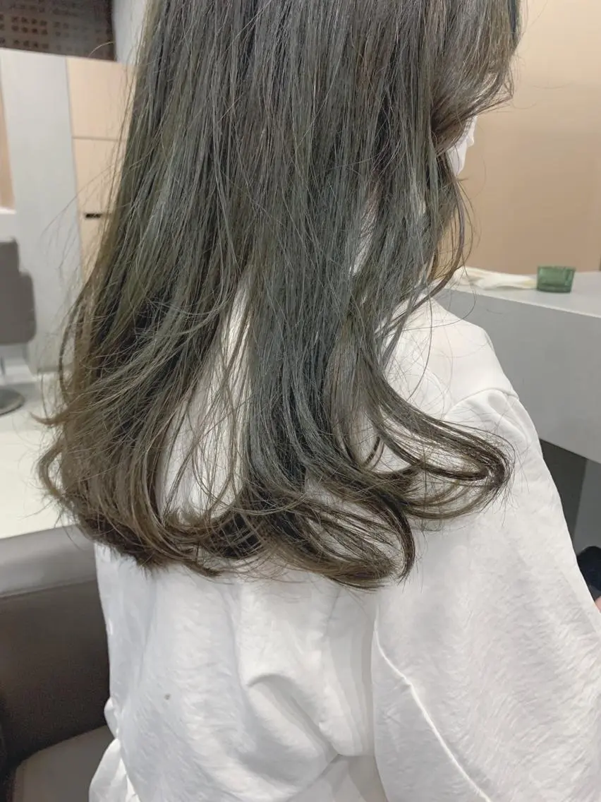 ロング カラー カット ヘアカラー トリートメント ボブパーマコテ巻き風 パーマNo1深江秀平のヘアスタイル