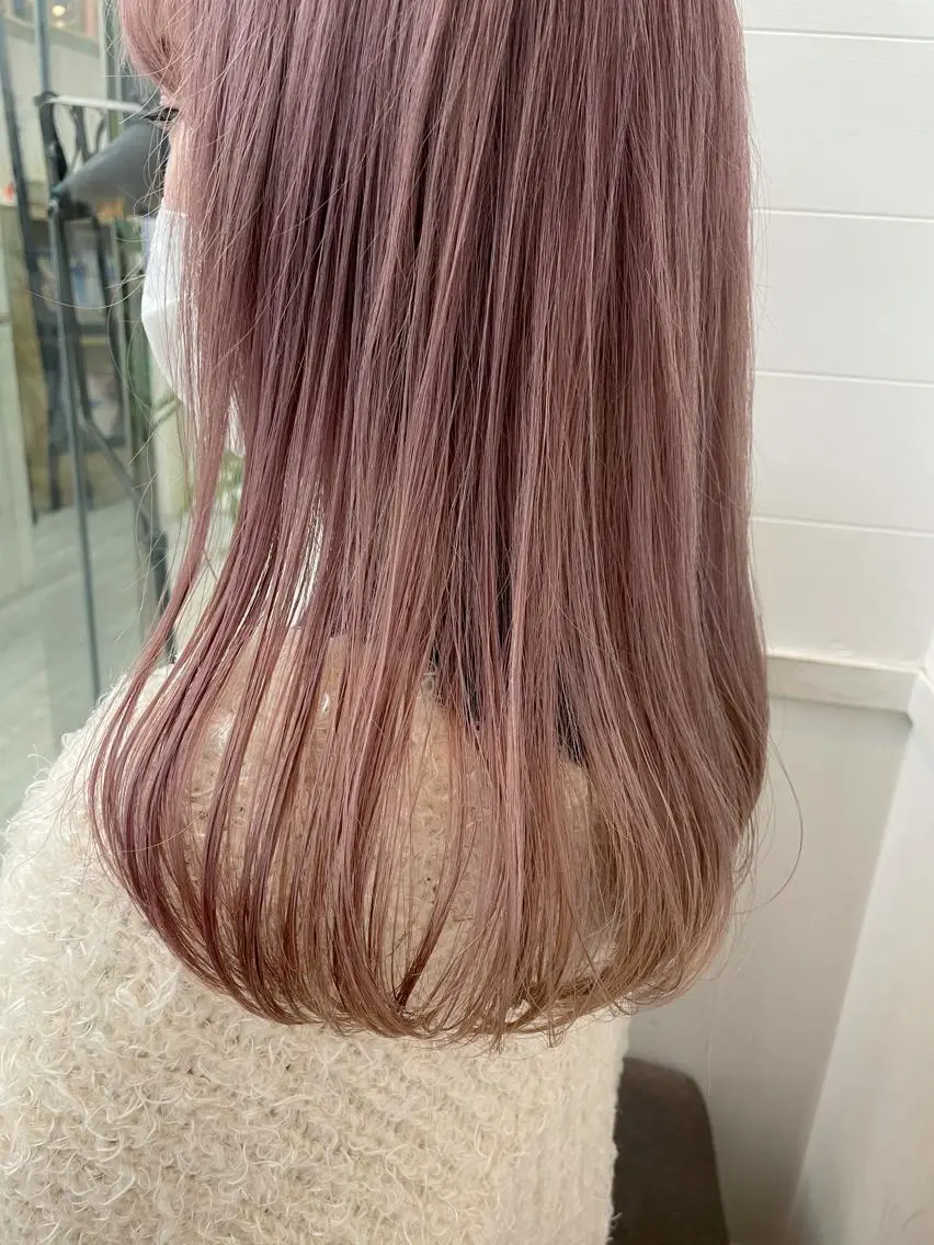セミロング カラー ヘアアレンジ 前髪顔周り✂️店長 ❤️アマミヤ❤️のヘアスタイル
