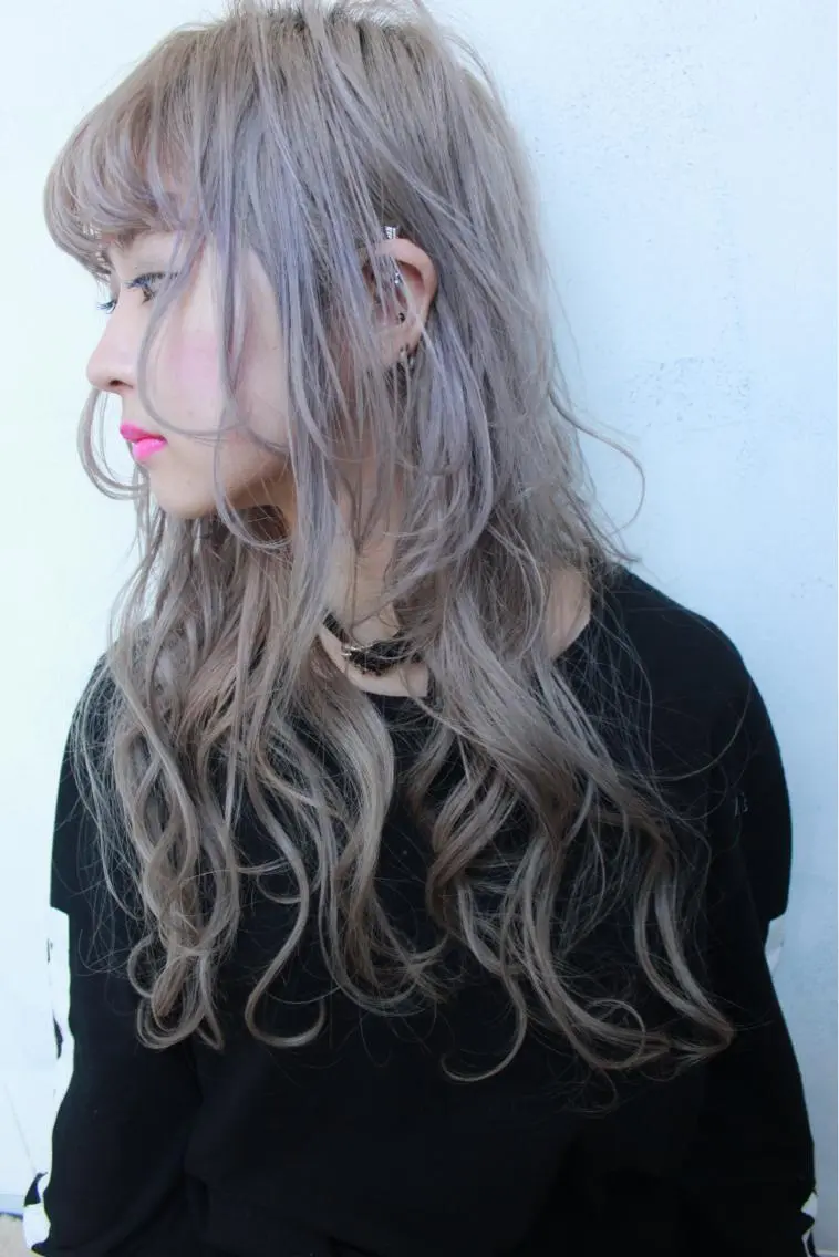 ロング カラー ヘアアレンジ エクステの神様 ▫️原島ユウヤ▫️のヘアスタイル