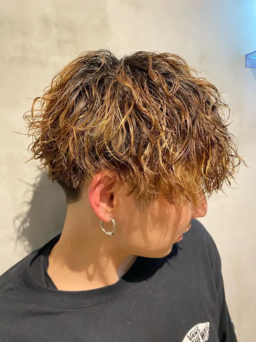ショート パーマ メンズ スナップフォト確認 お願いします!竹内のヘアスタイル