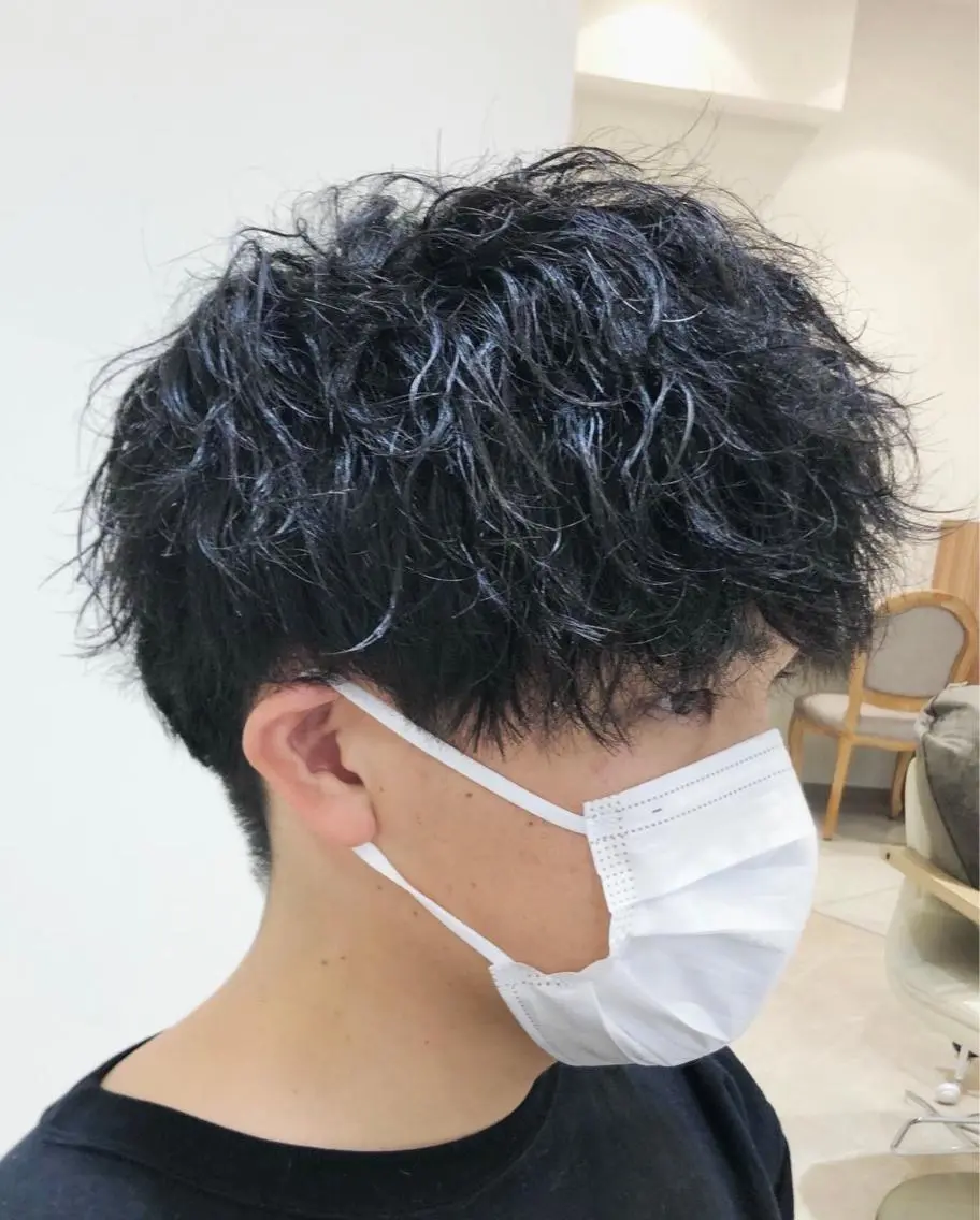ショート パーマ メンズ 小林 優太　メンズパーマ✨のヘアスタイル