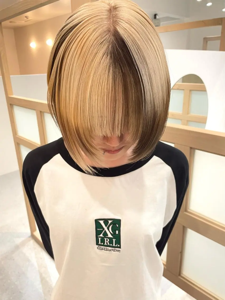 ショート 韓国風カラー 韓国風ヘア レイヤーカット レイヤー/エクステ Veluaのヘアスタイル