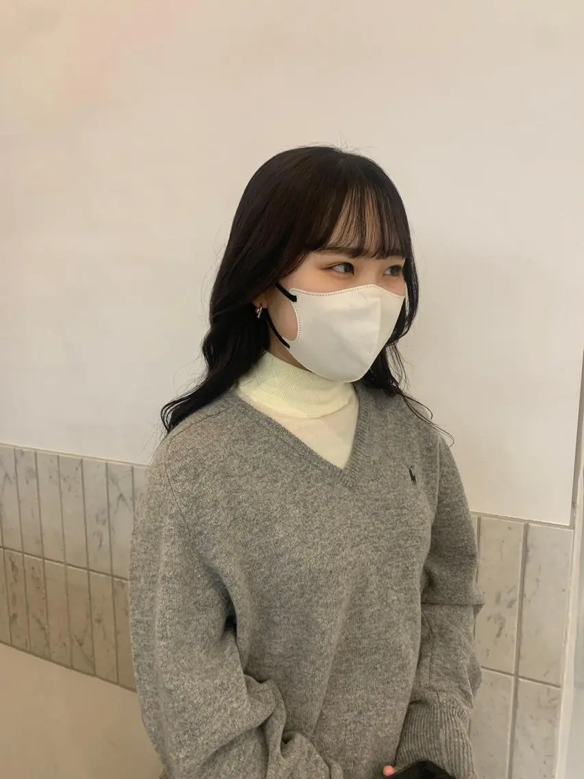 ロング カラー ブリーチ ブリーチなしカラー Terve. 水野 菜々香のヘアスタイル